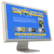 viking Splash home page design sample small